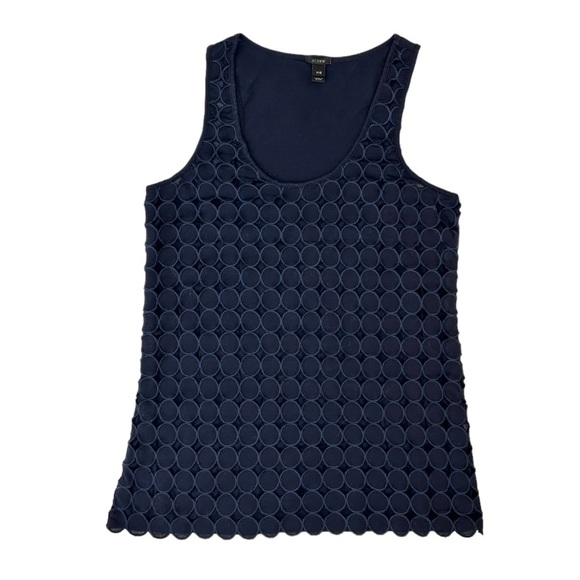 J. Crew Eyelet Dot Sleeveless Top - Picture 2 of 11